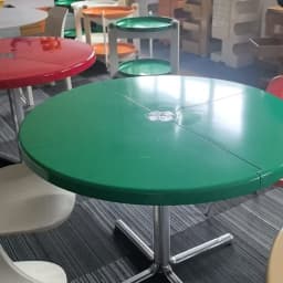 Multifunctional Household Folding Coffee Table Small Living Room round Plastic Dining Table for Restaurant Space-Saving Furnitur