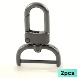 2pcs Detachable Snap Hook Swivel Clasp for Purse Bag Making, Purse Strap Hardware for Replacement Purse Keychain Hardware