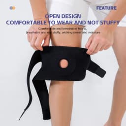 1/2PC Open Patella Knee Support Adjustable Knee Brace Breathable Knee Wrap for Men Women Outdoor Fitness Running