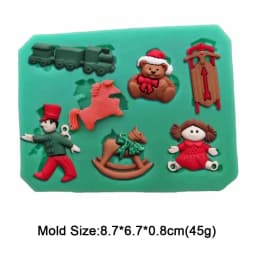 Cute Mini Bear Silicone Mold Fondant Cupcake Chocolate Biscuit Sugarcraft Kitchen Baking Cake Decorating Tools DIY Epoxy Mould