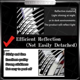 12 "13 "14" 15 "16" 17 "18" inch Decoration Reflective Motorcycle Wheel Sticker Rim Hub Tape Decals For Ducati Suzuki KTM BMW