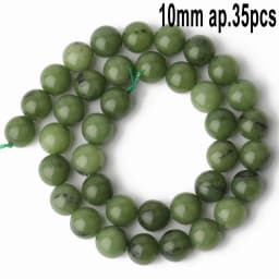 Natural Stones Green Canada Jade Beads Round Faceted Geometric Shape Loose Jewelry Beads for Making Bracelets DIY Accessories