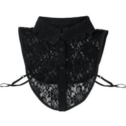 Female Lace Detachable Collar Vintage Solid Fake Collar Lapel Blouse Top Adjustable Women Clothes Ladies False Collar