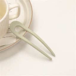 Simple U-Shape Hair Stick French Style Plastic Chignon Pins Hair Forks For Women Girls Summer Bun Styling Tools