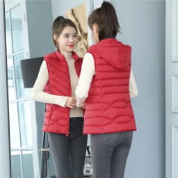 Solid Short Style Vest for Women Cotton Padded Women's Winter Sleeveless Jacket with Zipper Stand Collar Casual Coats