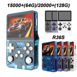 R36S Retro Handheld Game Console Linux System 3.5 Inch IPS Screen Portable Pocket Video Player 64GB 128GB Games Kid Boy Gifts