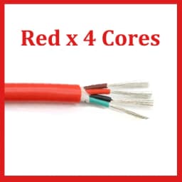 1/5/10M Sq 0.3 0.5 0.75 1 1.5 2 2.5 4 6mm Ultra Silicone Rubber Cable 2 3 4Cores Insulated Flexible Copper High Temperature Wire