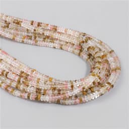 2X4MM Natural Abacus Stone Beads Blue Green Pink Flat Rondelle Beads for Jewelry Making Bracelets Necklace Accessories Wholesale