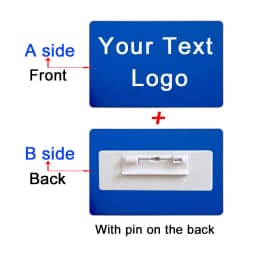 86x54x0.4mm Personalize Your Logo Text Aluminium Plate Custom Badge Adhesive Tape ID Door Wall Mailbox Business Card Name Tag