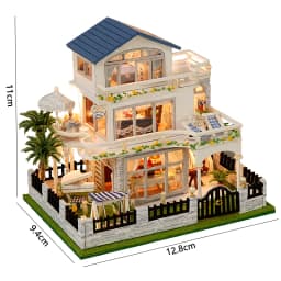 Mini Wooden Doll House DIY Small House Kit 3D Puzzle Making Room Dollhouses Toys Home Bedroom Decorations With Furniture Gifts