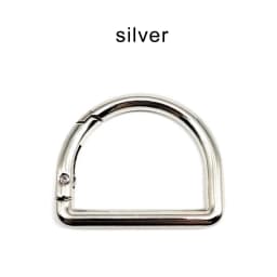 HZYUEGOU D Shape Type Spring Ring Openable Leather Bag Handbag Strap Buckle Connect Keyring Dog Chain Snap Clasp Clip Carabiner