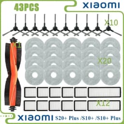 For Xiaomi Robot Vacuum S20+ Plus B108GL/ S10+ Plus B105 Parts Main Roller Side Brush Hepa Filter Mop Cloth Accessories