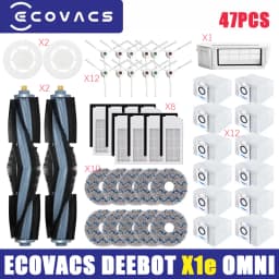 Ecovacs Deebot X1e Omni TURBO Vacuum Cleaner Robot Filter Side Brush Cleaning Cloth Spare Parts Dust Box Accessories