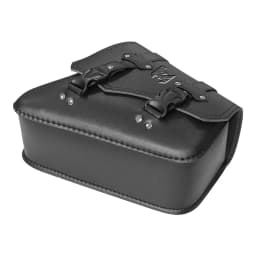 Universal Motorcycle Side Saddle Bags PU Leather SwingArm Tool Bag Plastic Buck Cafe Racer Luggage Bag For Cruiser Custom