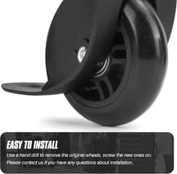 GUGULUZA Luggage Wheel Replacement Aircraft Password Box Directional Roller Wheel Maintenance Shock Absorption ST0019