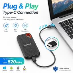 Large Capacity External Hard Drive Ultra Slim Hard Disk Storage Device For PC Notebook Mobile File Storage