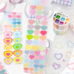 50mm * 2m Life Spectrum Series PET Flash Sand Die Cutting Stickers Creative Handbook DIY Scrapbook Handmade Aesthetic Stickers