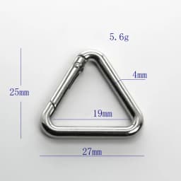 Metal Triangle Spring Gate O Ring Openable Leather Bag Handbag Belt Strap Buckle Connect Keyring Pendant Keychain Snap ClaspClip