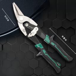 10 Inch Aviation Tin Snips, Industrial Snips, Universal Snips,Metal Cutter Shears for Cutting Sheet Metal