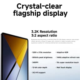 Global Version POCO Pad X1 Snapdragon 7+ Gen 3 Process 3.2K 144Hz Crystal-clear Display 8850mAh Battery 45W Charge POCO Tablet