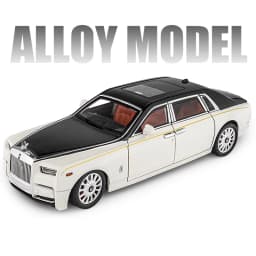 1/18 Rolls Royce Phantom Alloy Car Model Diecast & Toy Vehicles Metal Car Model Collection Simulation Sound and Light Kids Gifts