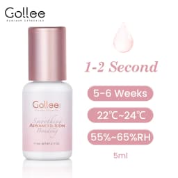 Gollee 0.5-1s Fast Drying Lashes Glue Latex-Free Eyelash Extensions Glue 5ml Professional Waterproof Eyelash Extension Supplies