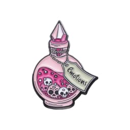 Purple Witch Magic Bottle Enamel Pin Cartoon Dream Love Potion Brooch Shirt Clothes Lapel Badge Accessories Animal Butterfly Pin
