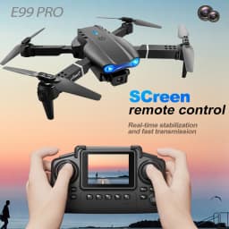 ZNLYRION RC Drone 4K Dual Camera E99 PRO Optical Flow Obstacle Avoidance Foldable FPV Quadcopter Toy for Beginners