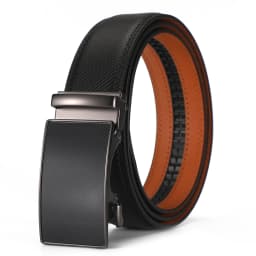 Men Leather Belt Alloy Automatic Buckle Male Belt Man Fashion Belts Genuine Leather Luxury Belts for Men Business Designer Blue