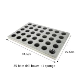 Acrylic Transparent Round Bare Diamond Box Jewelry Storage Display Tray Diamond Gem Storage Tray Counter Display Rack