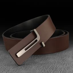 High Quality Casual T Letter Belt Men Leather Smooth Buckle Fashion Personality Belt Young Men Casual Cowhide Ceinture Homme