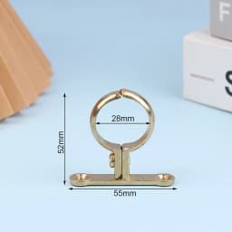 Fit 15 22 28 35 42 54MM OD Brass Pipe Clip Wall Mounted Pipe Support Bracket Clip Support Fixed Plumbing Water With Base