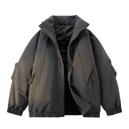 2026 New Loose Cotton-padded Clothes Coats for Men Solid Color Warm Loose Jackets Male Leisure High Street Sports Parkas C976