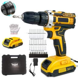 Kit Ferramentas Elétricas 26V 47 Peças Com Maleta Para Reparos, Montagens E Trabalhos De Precisão