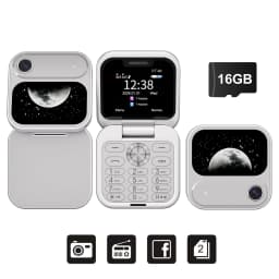 SERVO I17 AIR Small Flip Mobile Phone Bluetooth Dialer Magic Voice Blacklist FM Flashlight Dual SIM Standby Mini Fold Cellphones
