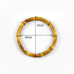 2/4Pcs Deepeel 7.5-18cm Bamboo Rings Bag Handles DIY Handmade Craft Wooden Bags Closure Round Handle Purse Woven Accessories