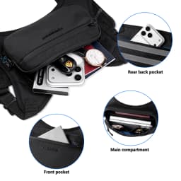 HK Chest Pack X-PAC Material Waterproof Lightweight Men's Backpack The Chest Pack Is Ideal for Hiking Running Outdoor Activities
