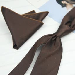 2pcs Neck Ties Set New Arrival Wine Red Striped Neckties Formal Business Khaki Dots Floral Pocket Square Wedding Shirt Cravat