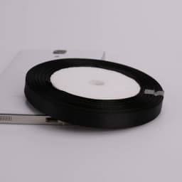 Black Single Face Satin Ribbon 6-10-12-15-20-25-40-50mm Gift Packaging Tape Christmas Halloween Birthday Party Decoration