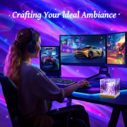 16-Color Northern Lights LED Projector Light Remote USB Powered for Bedroom Living Room and Party Decor Office Parties Weddings