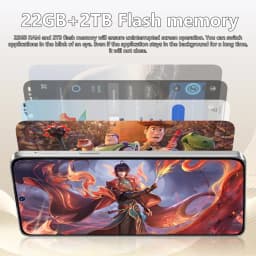 K-Touch Smartphone 5G S30 Ultra Mobile Phones Smartphone Android Cell Phone 22GB+2TB Face Unlock 5G Dual SIM 7800mAh 7.3inch HD 7800mAh Battery Mobile Phone 5G
