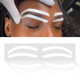 2024 Disposable Eyebrow Design Stencil Eyebrow Tint Airbrush Auxiliary Sticker for Brows Shaping with Single EyebrowsType Option