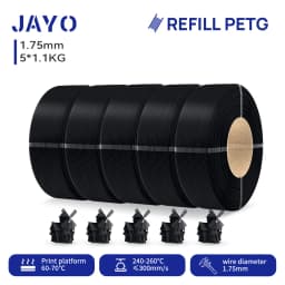 JAYO 5.5KG 3D PETG / High Speed Matte PETG / PLA Classic Printer Filament 1.75mm 3D Printer Filament Neatly Wound PETG for 3D
