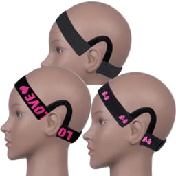 Comfortable Lace Melt Wig Band with Ear Hanger - Adjustable Wrap for Scarf, Black Lace Edge Band for Wigs, Stylish Headband