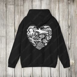 Whale Fish Sea Life Hoodie Pullover for Ocean Lovers Men Women Gift Diving Coconut Beachy Girl Autumn Fashion Sweatshirt Gifts