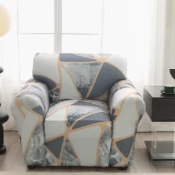 string printed sofa chair slipcovers armchair decoration elastic spandex for living room sofa cover stretch floral printed
