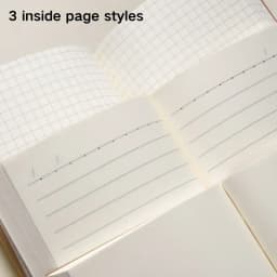 A6 Pocket Thickened Notebook 256 Pages 128 Sheets Line Blank Grid Inner Pages Kraft Paper Cover Small Notepad Book