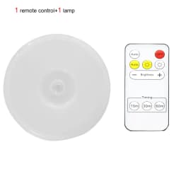 Wireless Remote Control Under Cabinet Kitchen Light USB Rechargeable Magnetic Pir Motion Sensor Night Lamp for Bedroom Wardrobe
