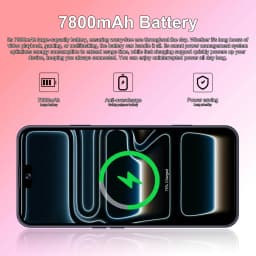 K-Touch M17 Pro Max Mobile Phones 7.3 Inch Smartphone 5G Dual SIM Android 15 Cell Phone 16+48MP Camera 7800mAh Face Unlocked Wifi GPS Global Version Cellphones