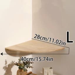 Scalloped Corner Shelves Floating Wall Shelf Storage Rack Wooden Wall Decor Bedroom Living Room Kitchen Home Decorations Ledge